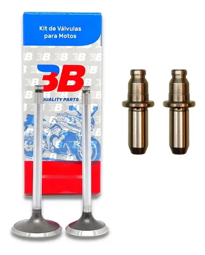 Kit Valvula + Guia Fundicion 3b Honda Cbx Aero / Nx 150