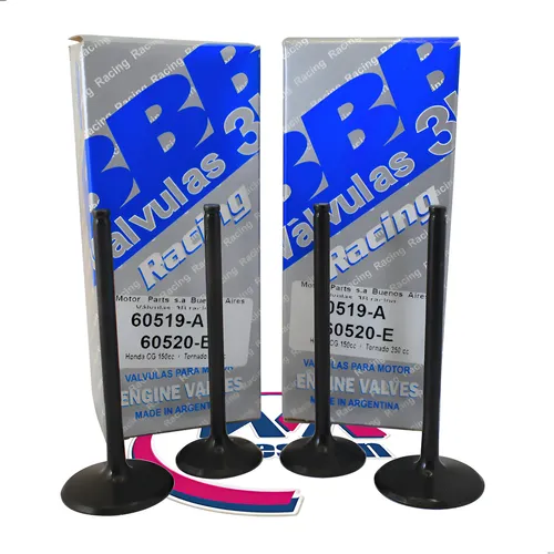 Valvulas 3b Racing Mpi Honda Cg Titan 150  - Adm 33 / Esc 28
