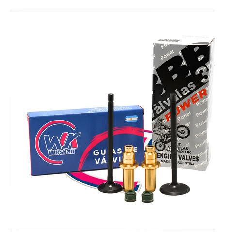 Valvula 3b Power Zanella Rx 150 / Varillero 150 +guia Bronce