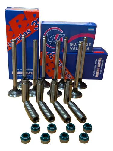 Kit Valvula Fiat 128 Uno 147 1.3 1.4 1.6 - 36/31 + Guia + Rt