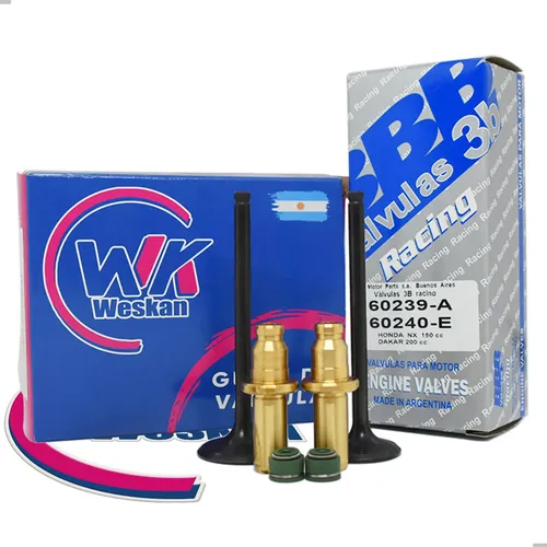 Kit Guía De Bronce + Valvula 3b Racing Varillero 200 + Reten