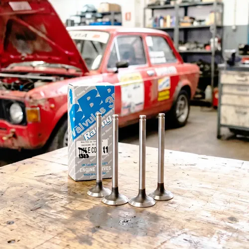 4 Valvulas De Escape 3b Racing Mpi Fiat 128 1.4 / 1.6 33mm