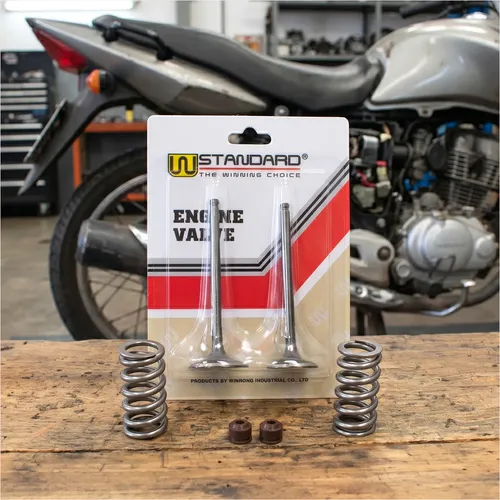 Valvula Wstd Honda Cg Titan 150 Xr 150 L + Resorte Mpi + Ret