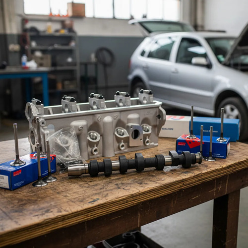 Tapa Cilindro Vw Polo Saveiro 1.9 Diesel +valvula 7mm +arbol 3b