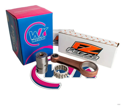 Biela Ferzza Cg Titan 150 Forjada P16 + Jaula Fz + Muñon 2mm