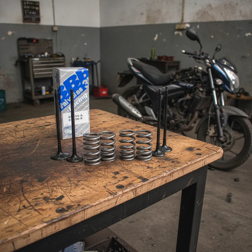 Valvulas 3b Racing Bajaj Rouser Ns 200 + Resortes Mpi X4
