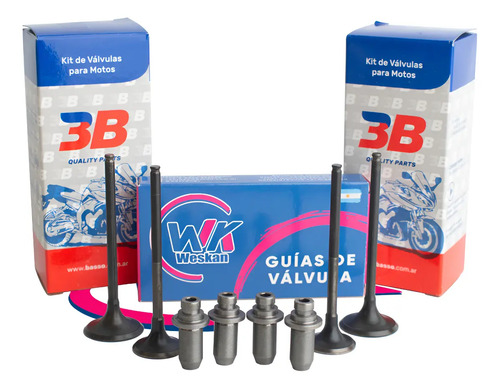 Valvula Gilera G1 250 / Motomel Keller Mx 250 260 + Guias Wk