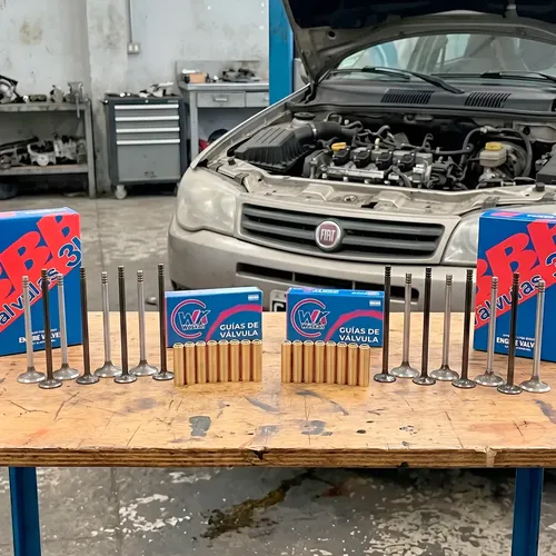 Valvula Fiat Siena Palio E Torq 1.6 / 1.8 16v + Guias Bronce