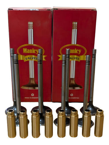 Kit Valvula + Guia Bronce Vw Gol Polo Fox Golf Suran 1.6 8v