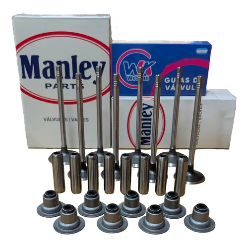 Kit Guia Fund. + Valvula Focus Zetec Rocam 1.6 8v + Retenes