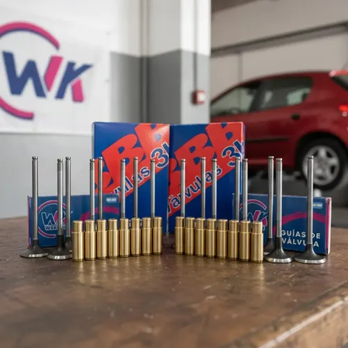 Kit Valvula + Guia De Valvula Peugeot 306 406 1.8 Ew7 16v