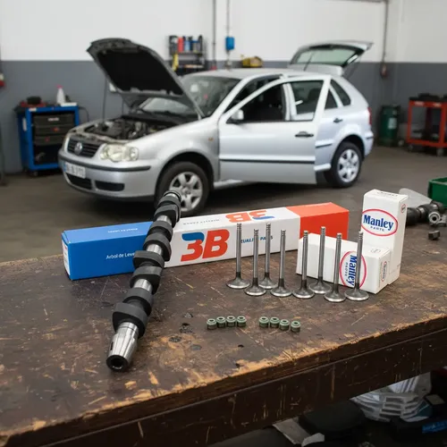 Válvula Polo Saveiro 1.9 Diesel 8v 7mm + Arbol Leva + Reten Manley