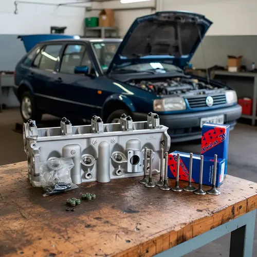 Tapa Cilindro Vw Polo Saveiro 1.9 Diesel 1y + Valvulas 7mm 3b