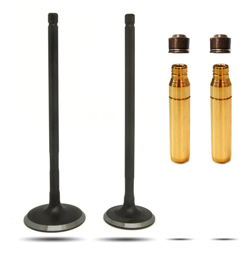 [MLA1362580795] Kit Valvulas + Guías Bronce De Moto Bajaj Rouser Ns 200 X2