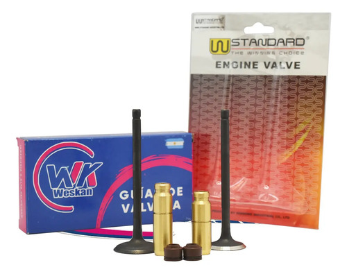 [MLA1362655351] Kit Valvulas + Guías De Bronce De Moto Yamaha Fz 16 X2