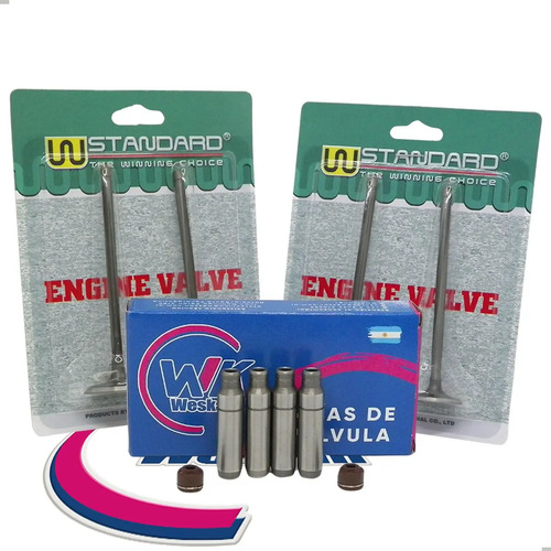 [MLA1391541630] Kit Guías + Valvulas De Moto Bajaj Ns 200 + Retenes X4