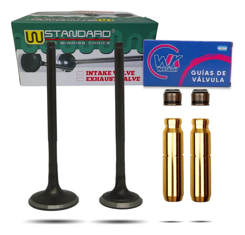 [MLA1362620193] Kit Valvulas + Guias De Bronce De Moto Honda Xr 125 L X2