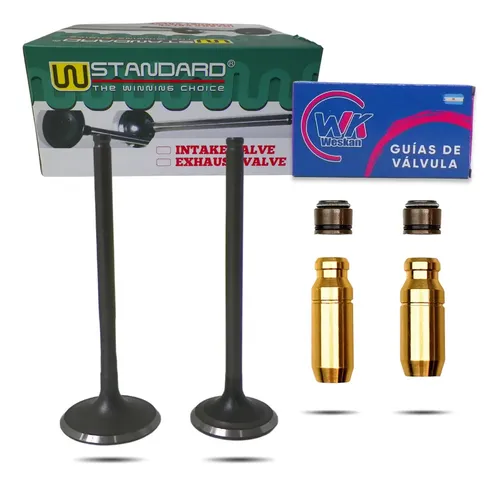 [MLA1447643208] Kit Valvula + Guias Bronce Yamaha Ybr / Xtz 125 Xjuego