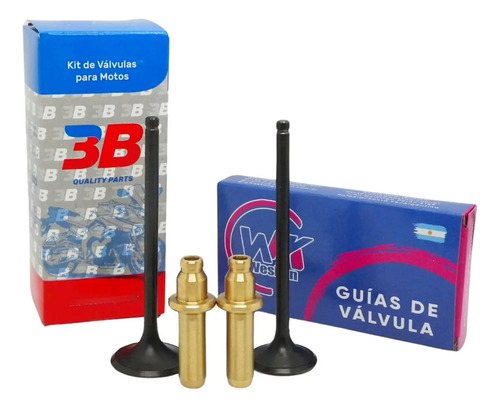 [MLA1404098447] Kit Valvula + Guia De Valvula Bronce Nx4 / Xr 400 Falcon