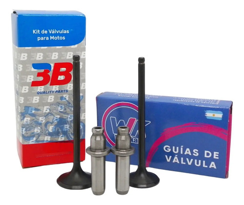 [MLA1642415604] Kit Valvula + Guia De Valvula Fundicion Nx4 / Xr 400 Falcon