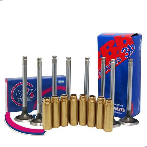 [MLA1574872000] Guias Bronce + Valvulas 3b Fiat 147 / Duna / Uno Tipo 1.4 8v