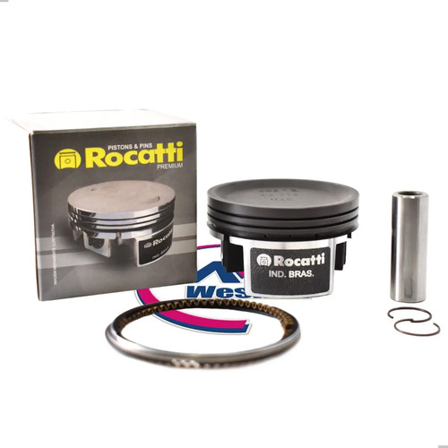 [MLA1824485964] Piston Rocatti Honda Cg Titan 190 - Std D64mm P14 + Aros