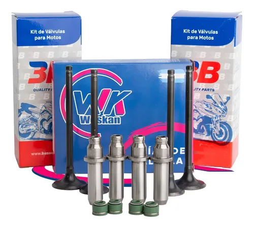 [MLA2245717984] Válvula Honda Xr 250 R / L Vástago 5.50 + Guia Fund. + Reten