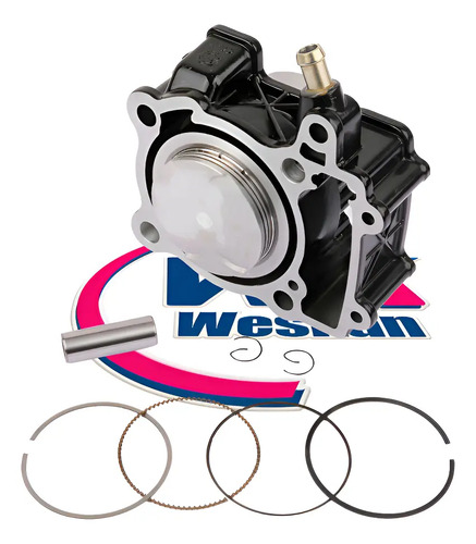 [MLA2250465962] Kit Cilindro + Pistón Bajaj Rouser Pulsar Ns 200 - 72mm Wstd