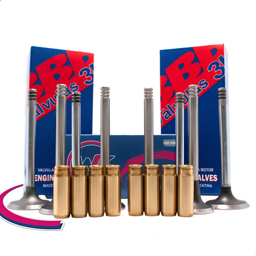 [MLA1538148625] Kit Guia Bronce + Valvula 3b Vw Gol 1.0 8v - Vástago 7mm