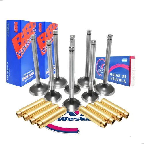 [MLA1638313943] Kit Valvula Renault R18 1.8 / 2.0 / 2.2 8v + Guias Bronce