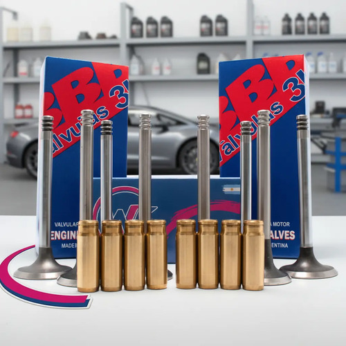 [MLA1469567555] Kit Guia Bronce + Valvula 8mm Vw Gol 1.6 Audi 1.8 8v Mot. Ap