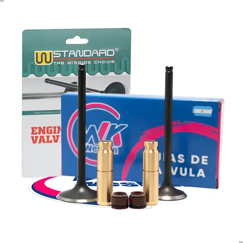 [MLA1993303152] Kit Valvula Moto Wstd + Guia Bronce Honda Cb 190 + Retenes