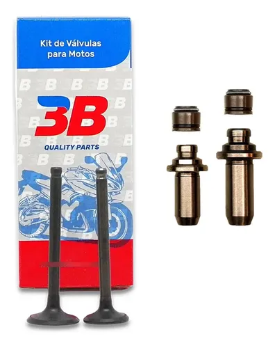 [MLA2211062858] Valvula 3b Honda C90 / Cd 100 / Biz 100 / Elite 80 + Guias